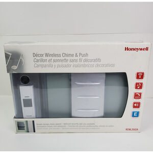 Honeywell RCWL3502A Decor Wireless Door Chime and Push Button 450 ft Range NEW